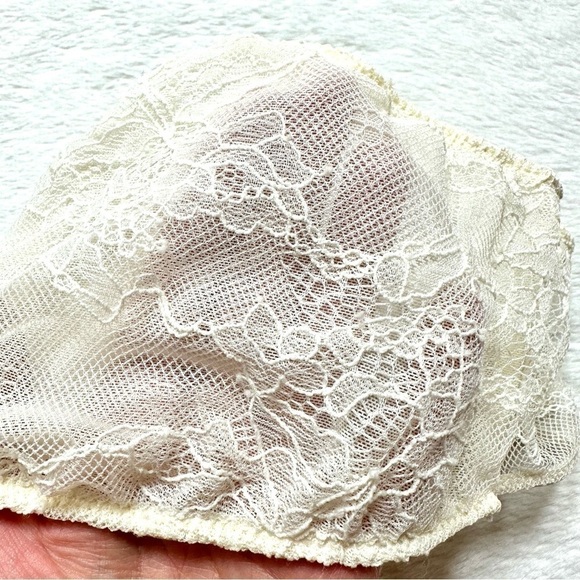 Kimchi Blue Urban Outfitters Yellow Cream Lace Bandeau L - Picture 7 of 11